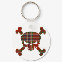 MacFarlane Tartan Skull No Banner keychains by Scottish_Tartans MacFarlane Tartan Skull No Banner keychains