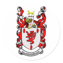 MACGEOGHEGAN Coat of Arms stickers