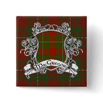MacGregor Tartan Shield buttons