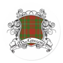 MacGregor Tartan Shield Sticker