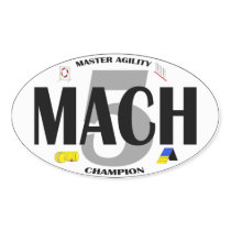 MACH 5 Dog Agility Title Sticker