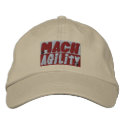 MACH Dog Agility Embroidered Hat embroidered hats by MenagerieMayhem MACH Dog Agility Embroidered Hat embroidered hats