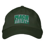 Mach Dog Agility Embroidered Hat (Green)