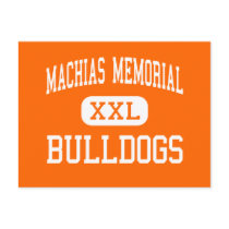 Machias Memorial - Bulldogs - High - Machias Maine postcards
