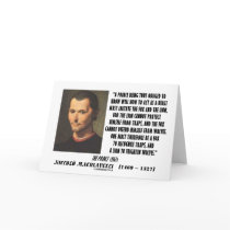 Machiavelli Prince Imitate Fox and the Lion Quote Card