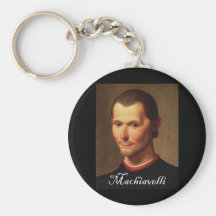 Machiavelli with Blackadder font Key Chains