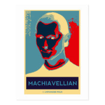Machiavellian (Obama-style Machiavelli Poster) Postcards