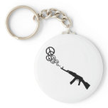 Machine Gun Peace Key Chains