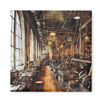 Machinist - Machine Shop Circa 1900's magnets