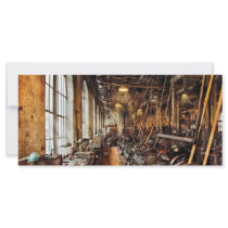Machinist - Machine Shop Circa 1900's Personalized Rack Card