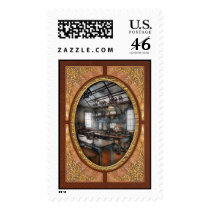 Machinist - Steampunk - The contraption room Postage Stamps