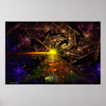 Machu Picchu 3D Fractal Art Print