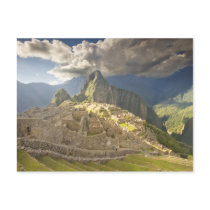Machu Picchu, ancient ruins, UNESCO world 2 Post Cards