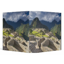 Machu Picchu, ancient ruins, UNESCO world 3 Vinyl Binders