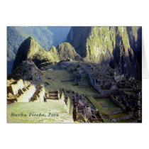 'Machu Picchu at Dawn' Card