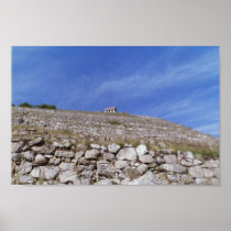 Machu Picchu - Looking up at the Guard Shack Print