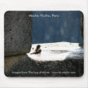 Machu Picchu, Peru, birdbath in stone window mousepads