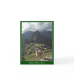 Machu Picchu Peru - Blank Card