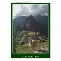 Machu Picchu Peru - Blank Card cards