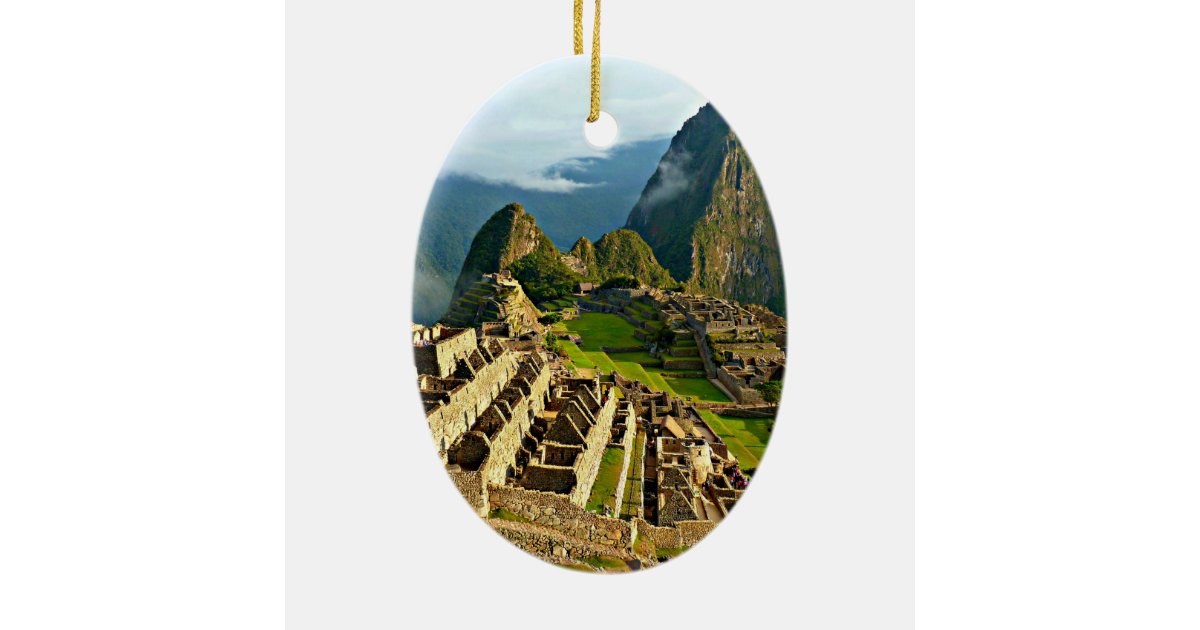 machu picchu peru ceramic ornament zazzle machu picchu peru ceramic ornament zazzle