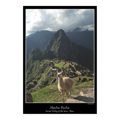 Machu Picchu Poster (Seven Wonders of the World) by stephjmort