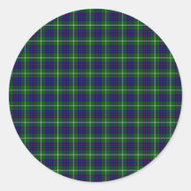 MacIntyre Tartan Round Sticker