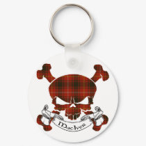 MacIver Tartan Skull keychains by Scottish_Tartans MacIver Tartan Skull keychains