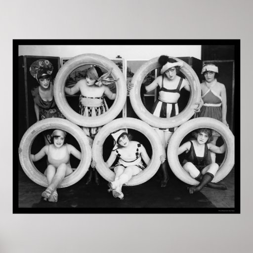 Mack Sennett Bathing Beauties 1922 Print