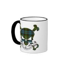 MacKenzie Tartan Skull Coffee Mug