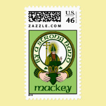 Mackey Clan Motto Postage Stamps stamps