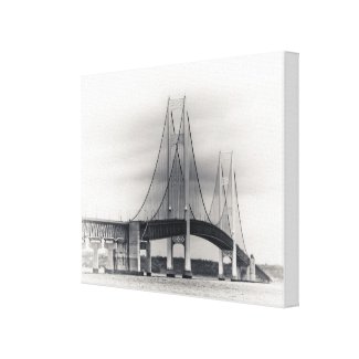 Mackinac Bridge - 2011 wrappedcanvas