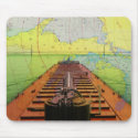 Mackinac Bridge from a ship going under it mousepads by sailorpatp Mackinac Bridge from a ship going under it mousepads