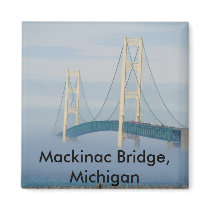 Mackinac Bridge, Michigan magnets by knotth Mackinac Bridge, Michigan magnets
