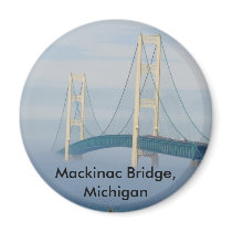 Mackinac Bridge, Michigan magnets by knotth Mackinac Bridge, Michigan magnets