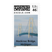 Mackinac Bridge, Michigan Postage Stamp