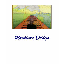 Mackinac Bridge ship and Nautical Chart T-shirt by sailorpatp Mackinac Bridge ship and Nautical Chart T-shirt