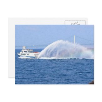 Mackinac Island Ferry postcard