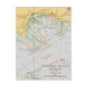 Mackinac Island harbor nautical chart post card postcards by sailorpatp Mackinac Island harbor nautical chart post card postcards
