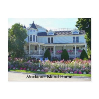 Mackinac Island Home postcard