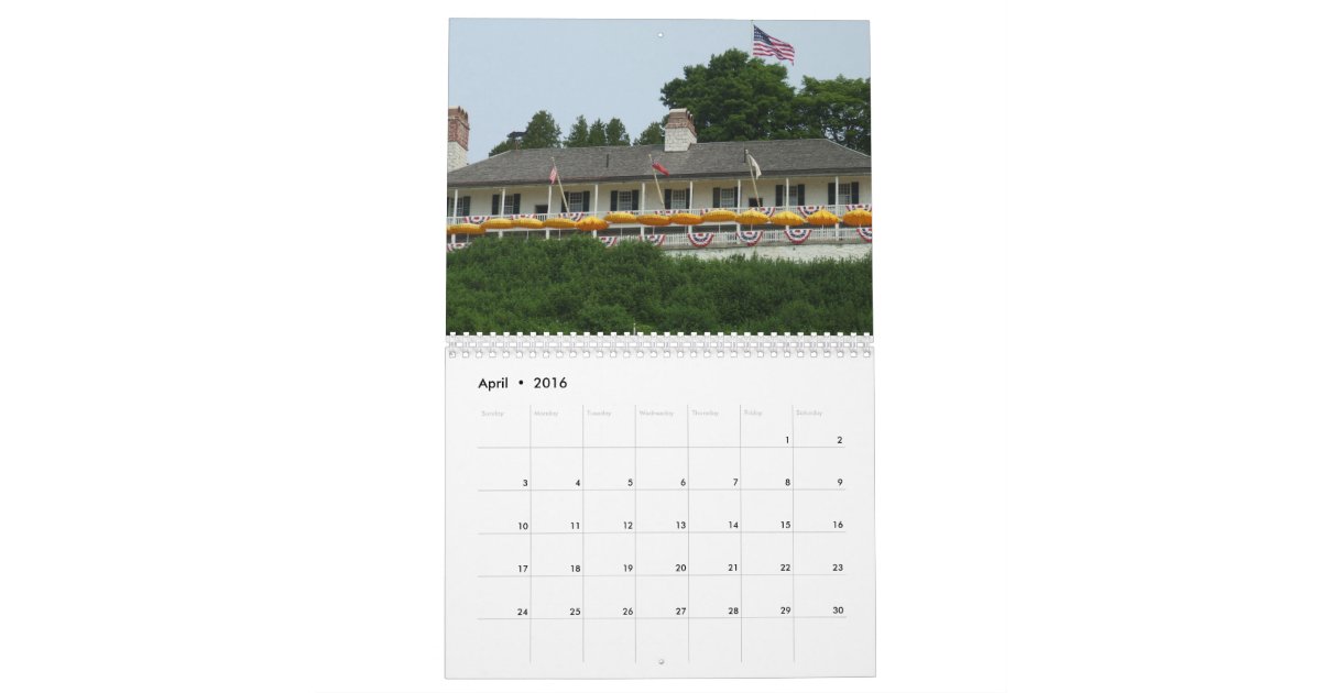 Mackinac Island Michigan Calendar Zazzle