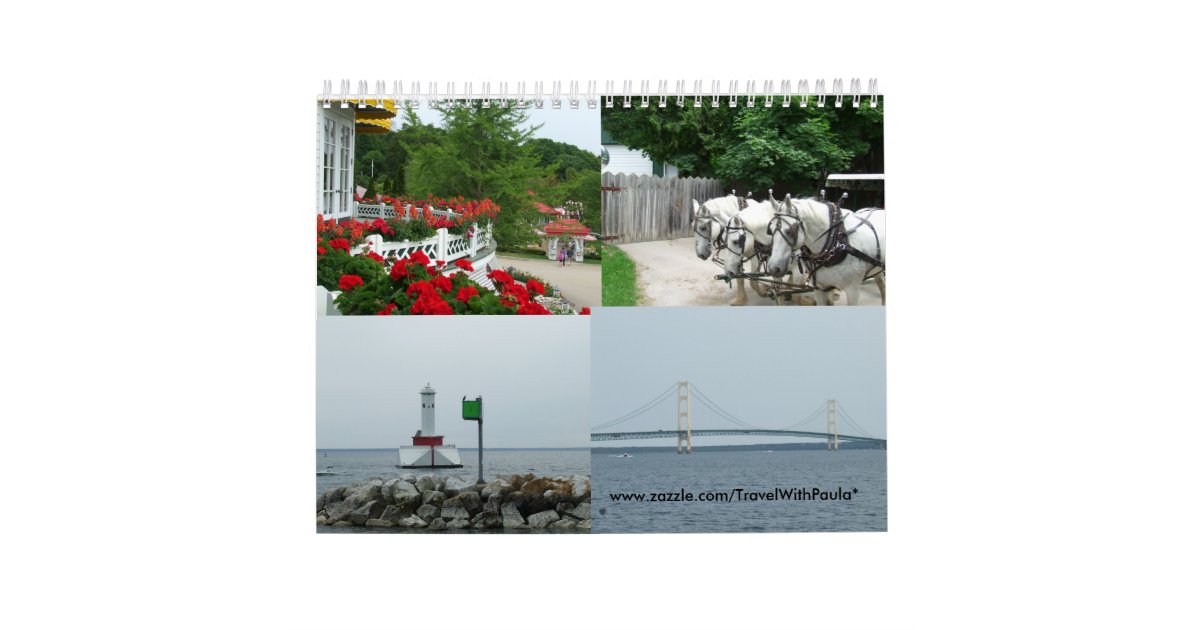 Mackinac Island Michigan Calendar Zazzle