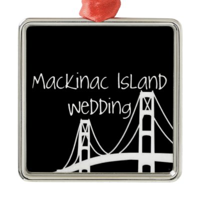 Mackinac Island Wedding Christmas Tree Ornament