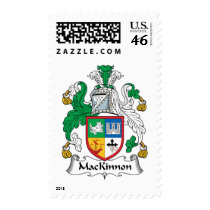 MacKinnon Family Crest Postage Stamp