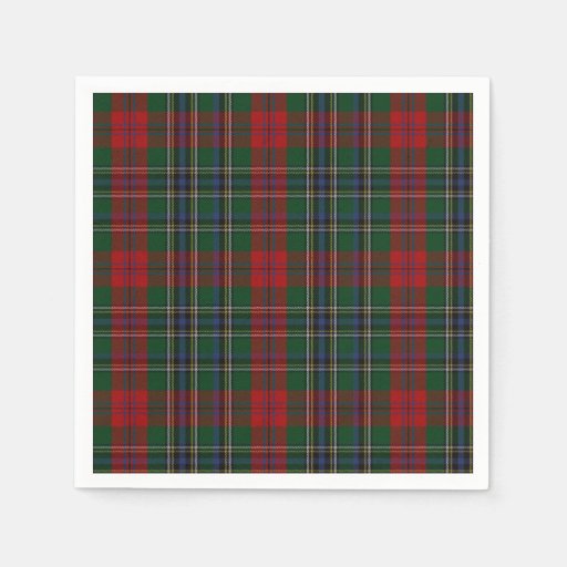 MacLean Clan Tartan Plaid Paper Napkins Zazzle