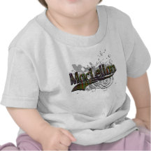 MacLellan Tartan Grunge T Shirts