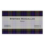 MacLellan Tartan Plaid Custom business cards