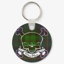 MacNeil Tartan Skull keychains by Scottish_Tartans MacNeil Tartan Skull keychains