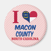 Macon County, North Carolina Fridge Magnet