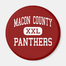 Macon County - Panthers - Middle - Franklin Fridge Magnets