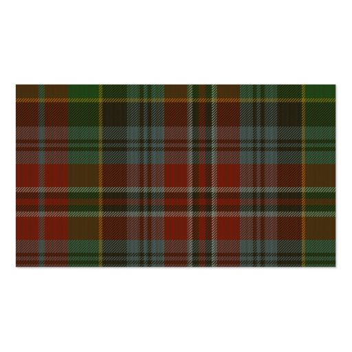 MacPherson Tartan Lion Business Cards (back side)